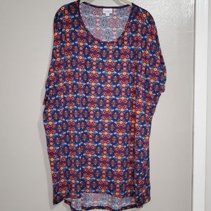 LuLaRoe Irma 2X Blue & Orange New w/o Tags!